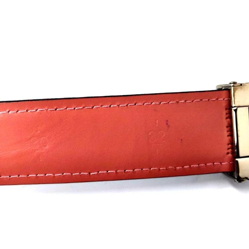 DRUH Mens Black Leather  Belt Size 30